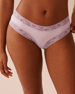 Cotton and Lace Trim Cheeky Panty | La Vie en Rose KSA