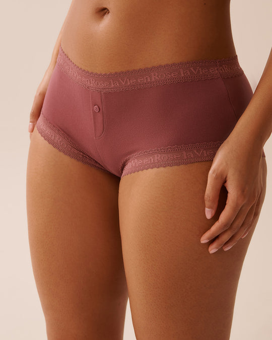 سروال بويليغ ناعم جدًا مزين بالدانتيل