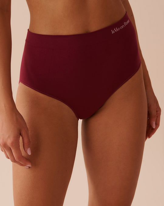 Seamless Fabric High Waist Bikini Panty