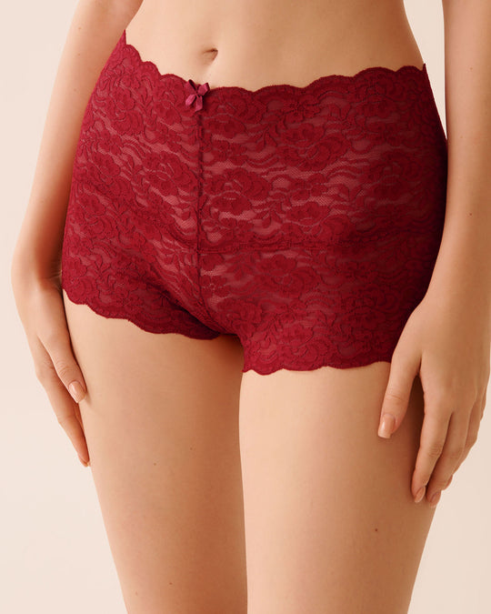 Lace High Waist Boyleg Panty