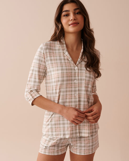 Pink Plaid Super Soft Button-down Shirt