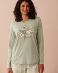 Sunflower Print Cotton Long Sleeve Shirt | La Vie en Rose KSA