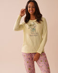 Bee Print Cotton Long Sleeve Shirt | La Vie en Rose KSA