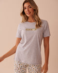 Sunflower Print Crew Neck T-shirt | La Vie en Rose KSA