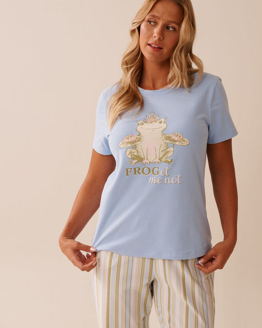 تيشيرت قطني بطبعة ضفدع