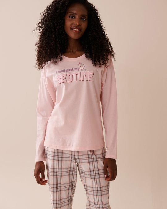 قميص بأكمام طويلة قطني بطبعة فأر