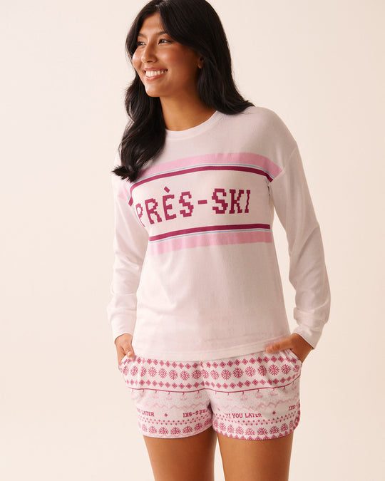 Après-ski Print Recycled Fibers Long Sleeve Shirt