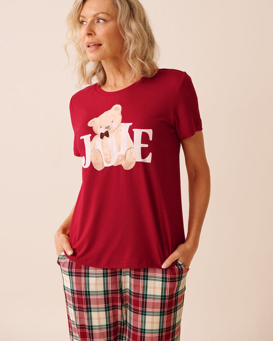 Teddy Bear Print Super Soft T-shirt