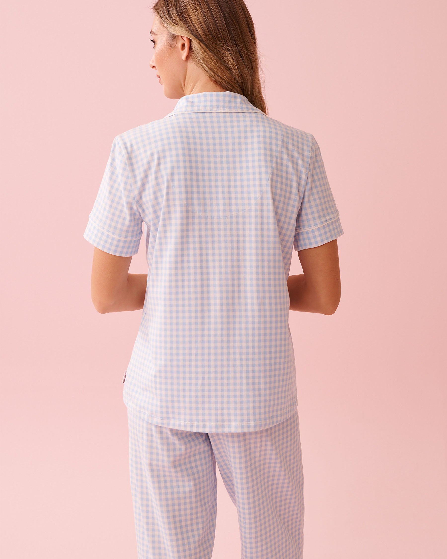 Cotton Short Sleeve Button-down Shirt