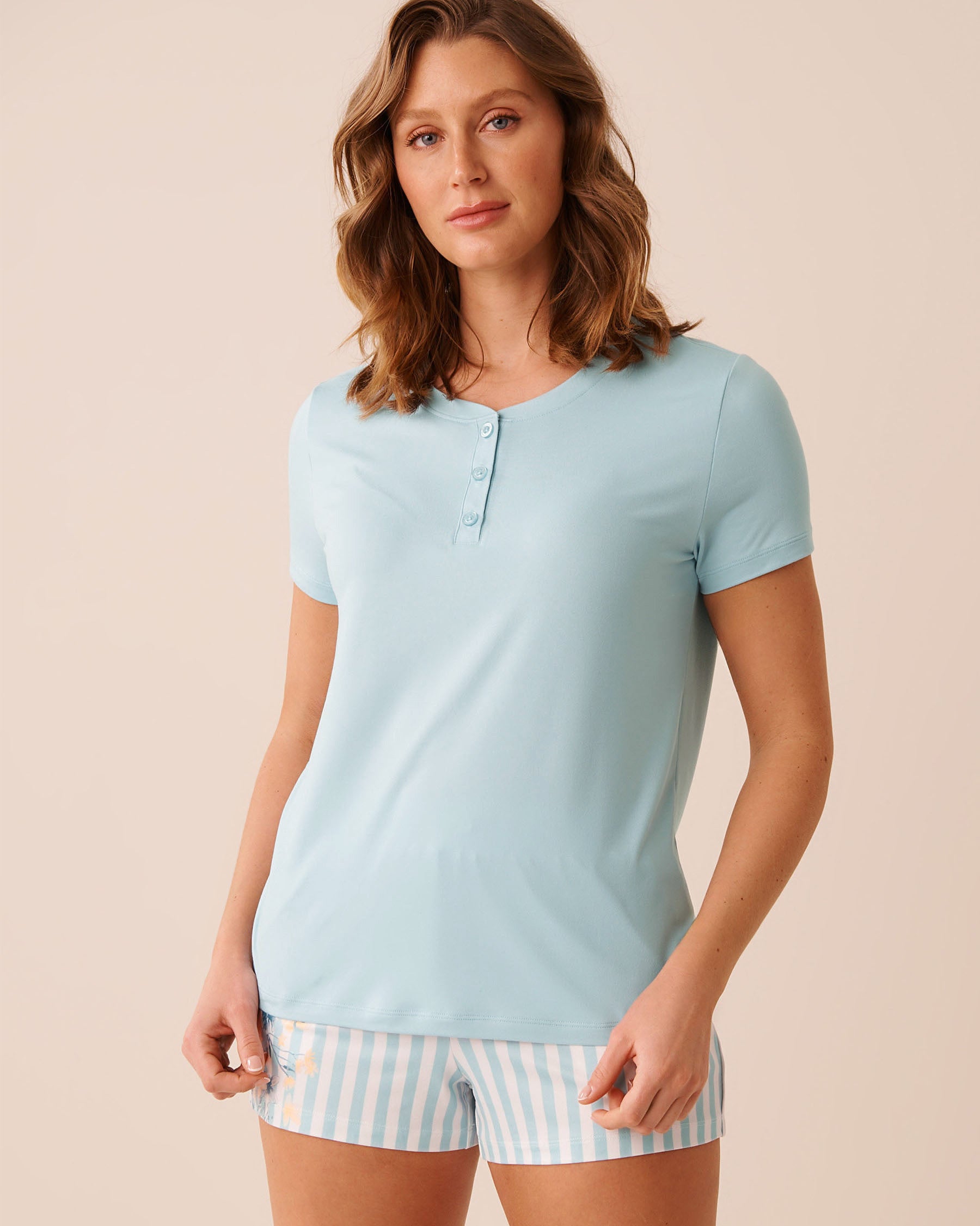 Super Soft Henley T-shirt | La Vie en Rose KSA