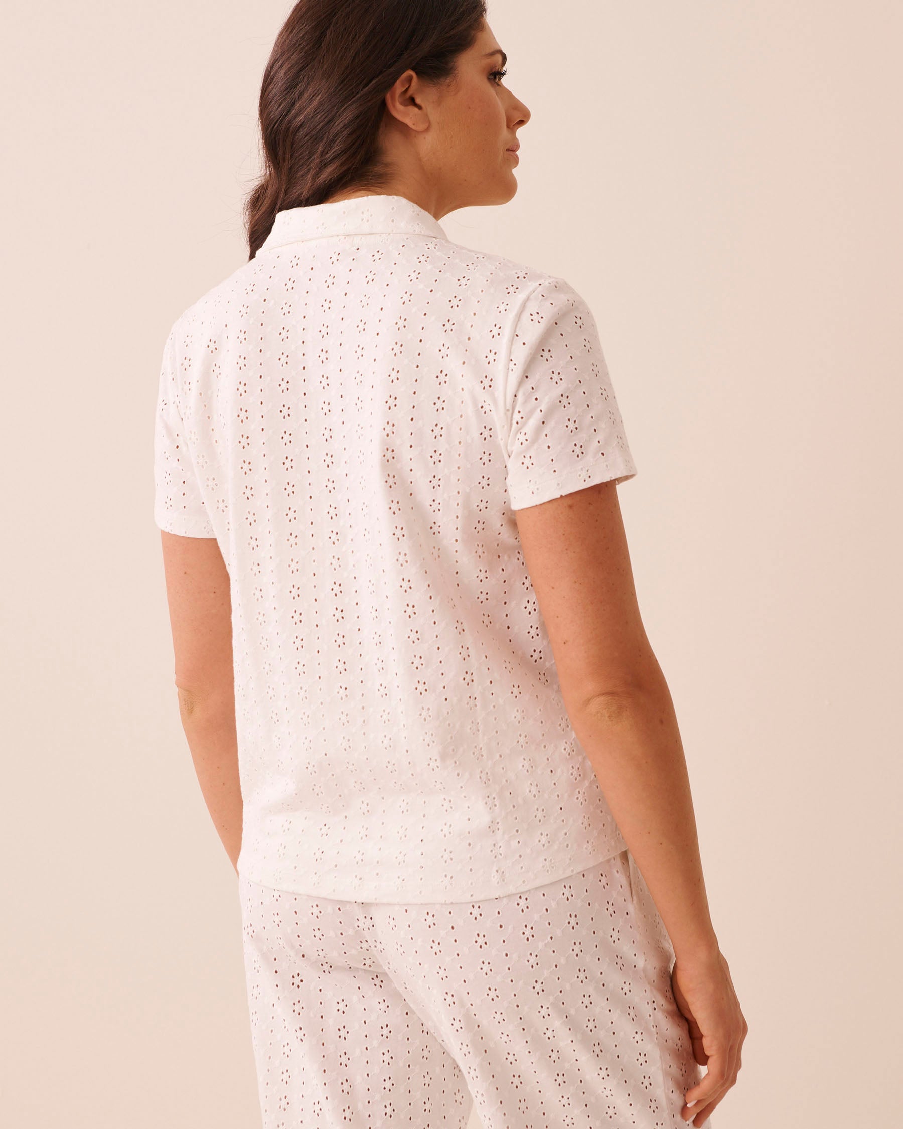 Cotton Eyelet Button-down Shirt SS26