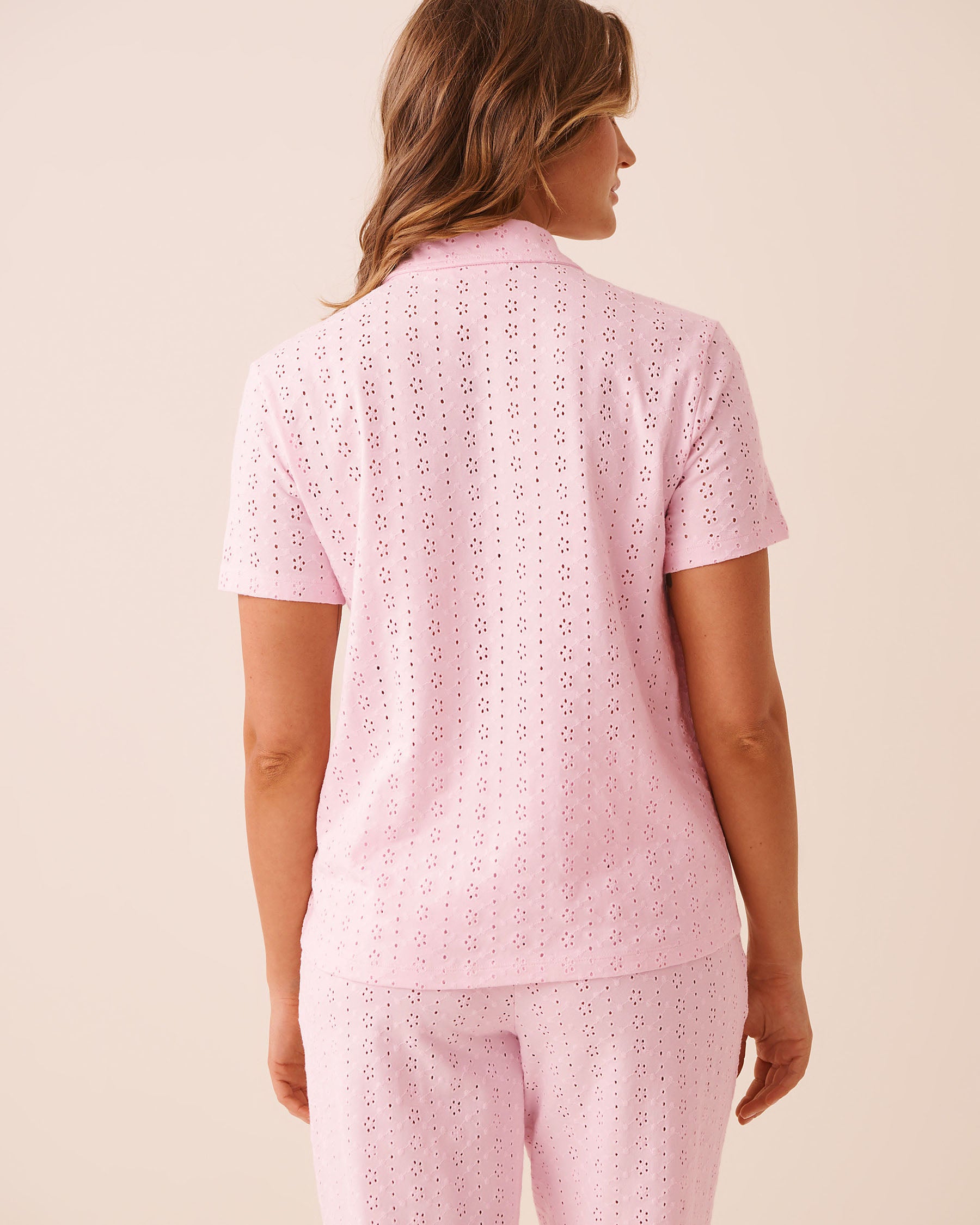 Cotton Eyelet Button-down Shirt SS26