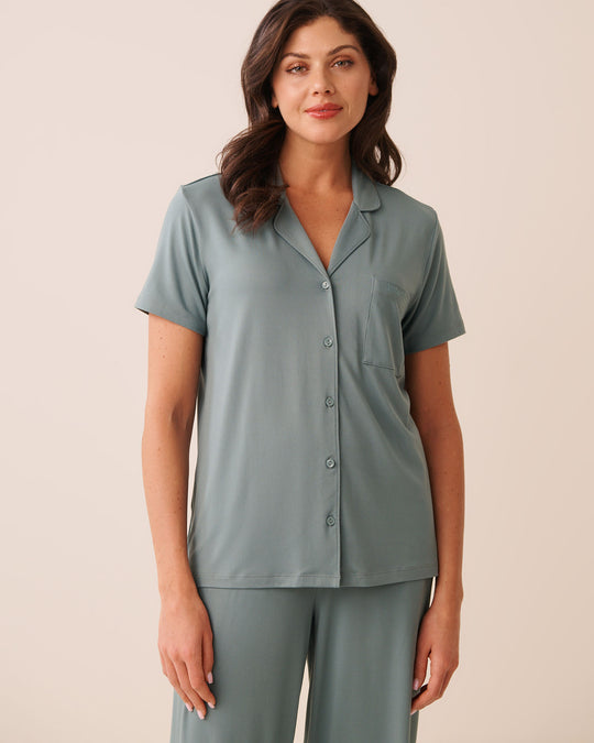 Super Soft Short Sleeve Button-down Shirt