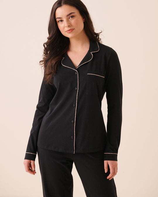 Cotton Long Sleeve Button-down Shirt