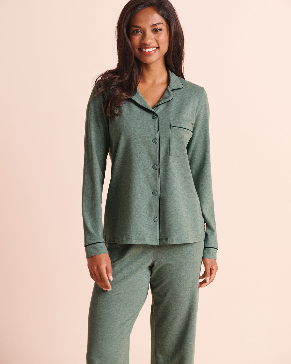 Cotton Long Sleeve Button-down Shirt | La Vie en Rose KSA