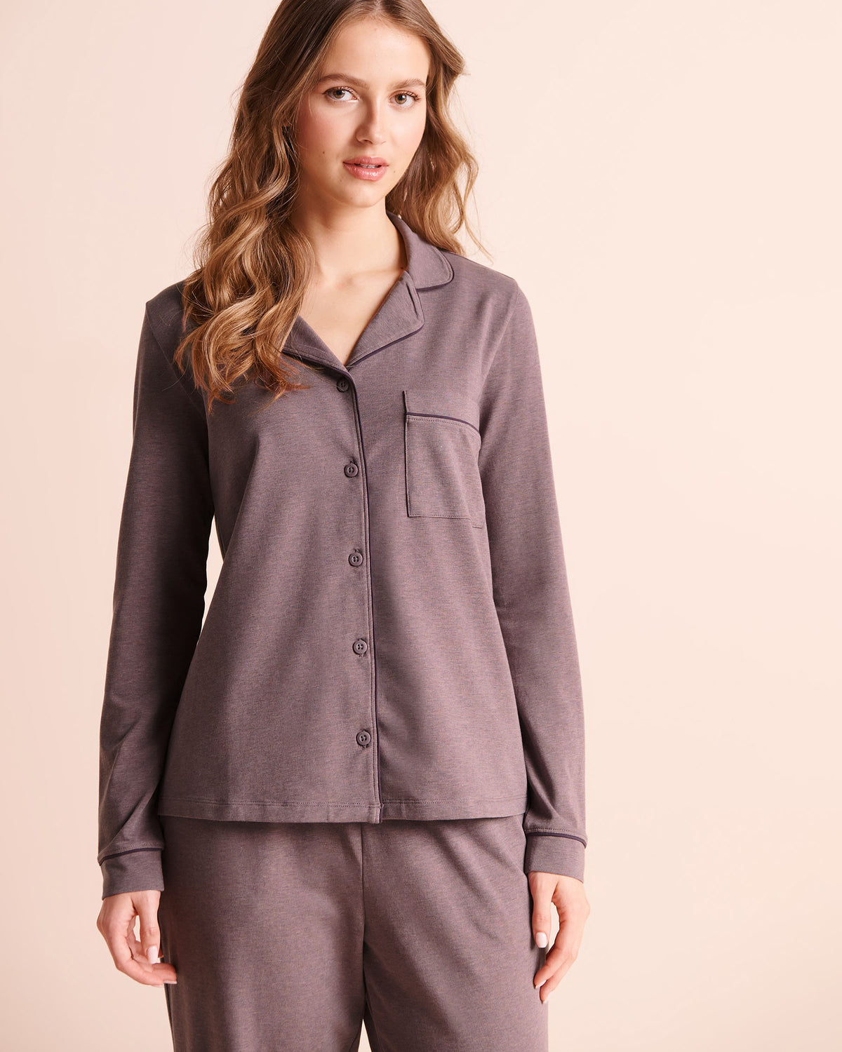 Cotton Long Sleeve Button-down Shirt | La Vie en Rose KSA