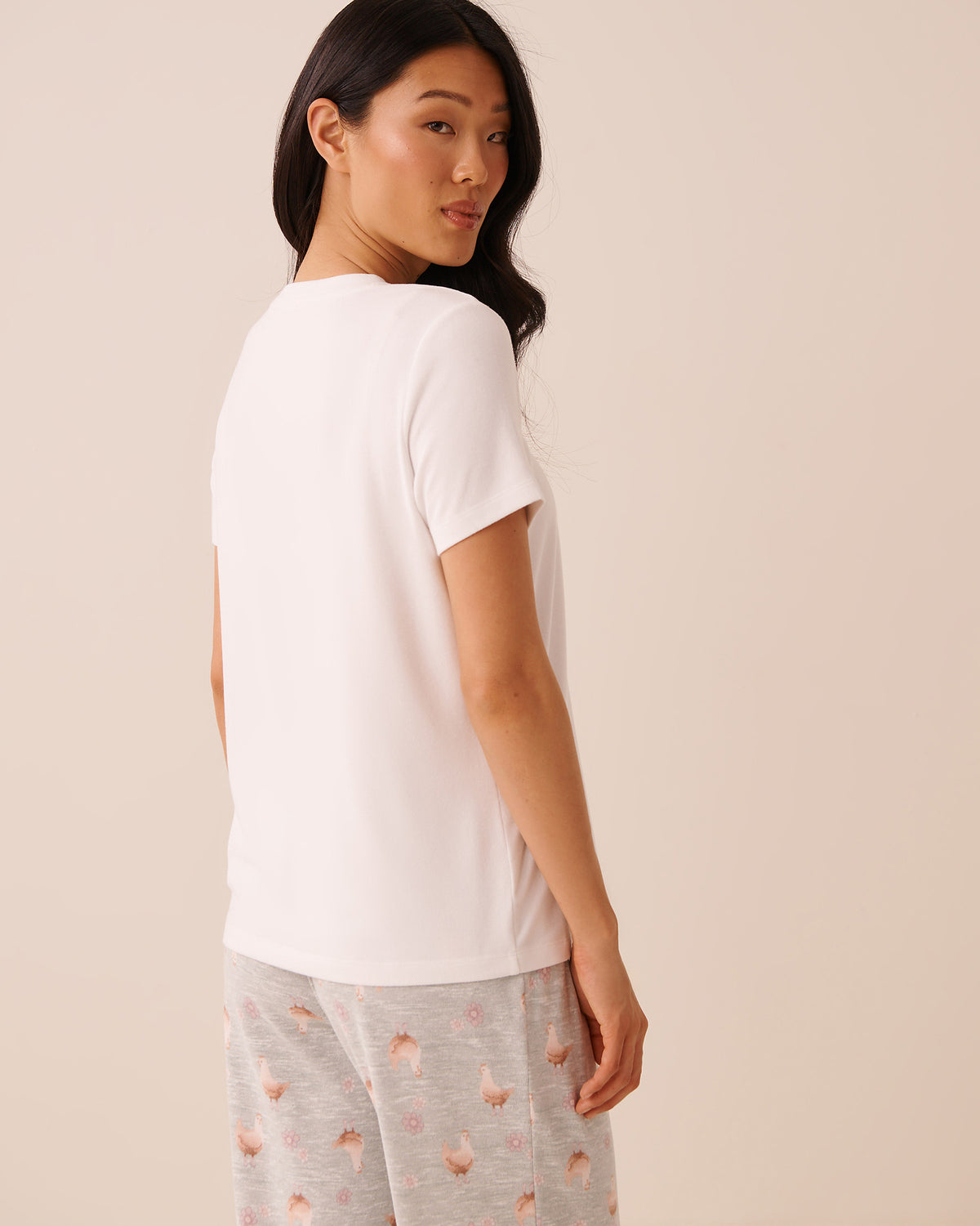 Chicken Print Soft Knit Short Sleeve T-shirt AW26