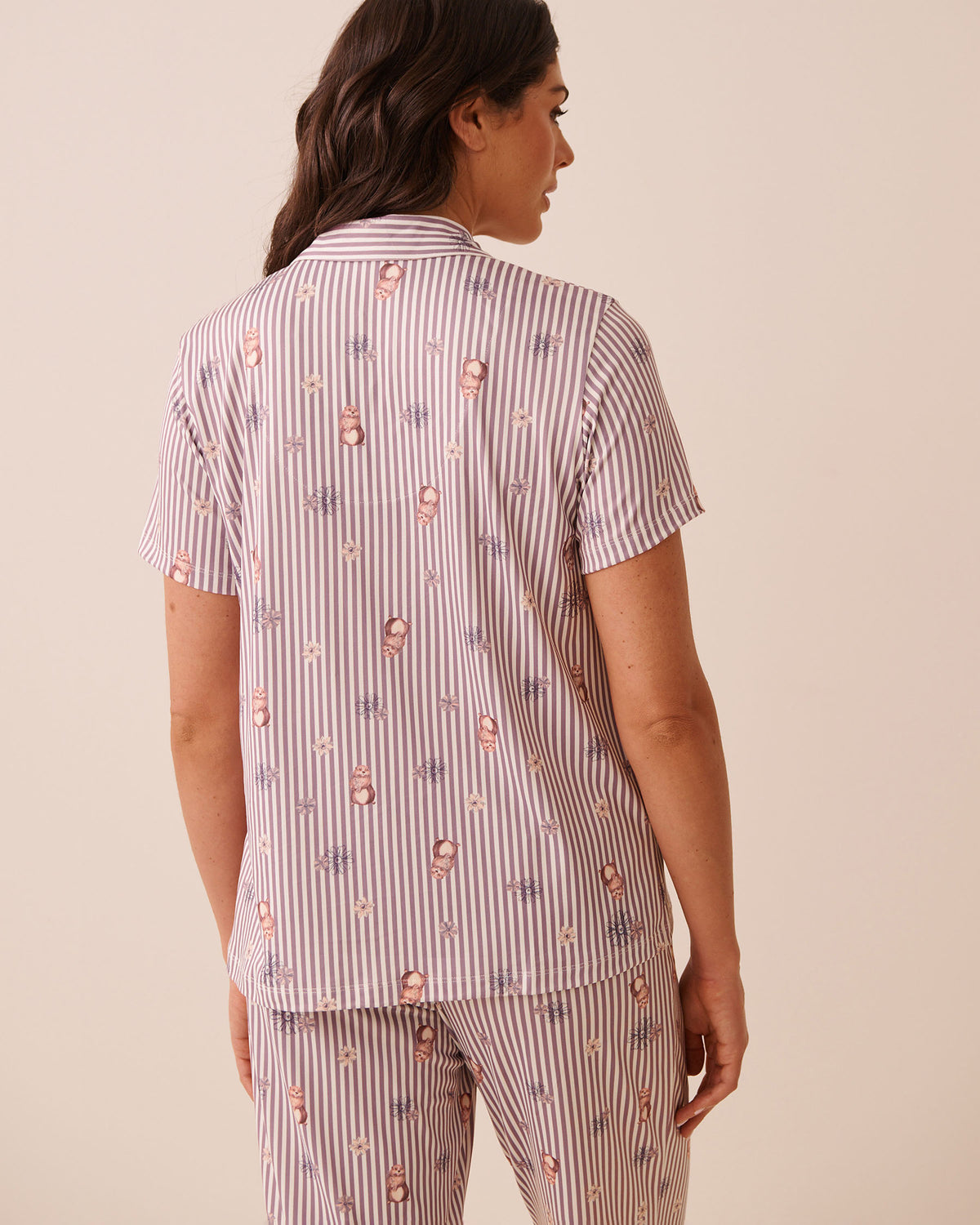 Groundhog Print Super Soft Short Sleeve Button-down Shirt AW26