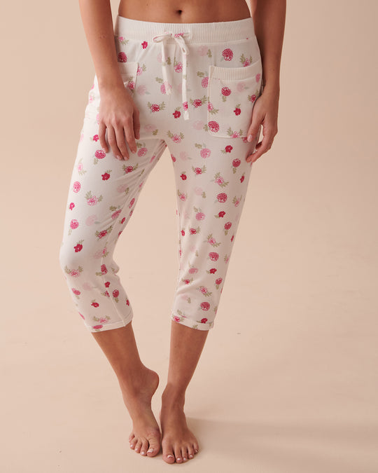 Recycled Fibers Floral Capris