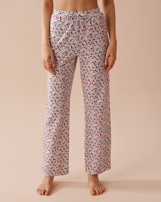 Apple Print Cotton Pyjama Pants