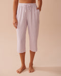 Lavender Stripe Super Soft Capris | La Vie en Rose KSA