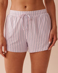 Lavender Stripe Super Soft Pajama Shorts | La Vie en Rose KSA