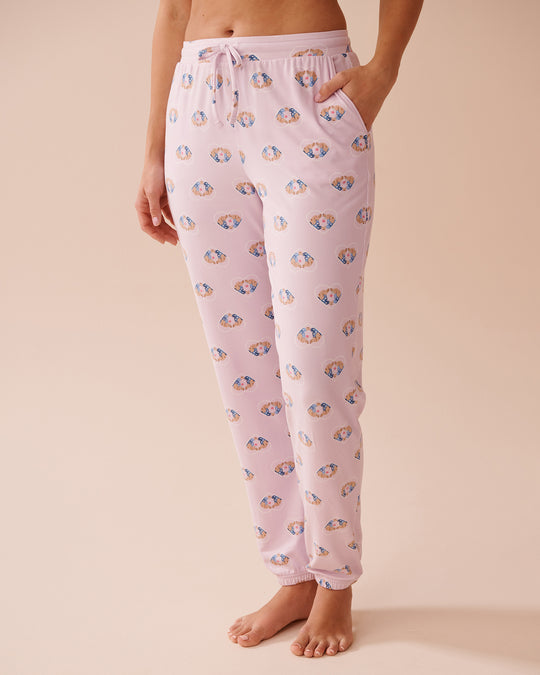 Dog Print Super Soft Jogger Pajama Pants | La Vie en Rose KSA