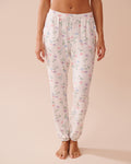 Tulip Print Super Soft Jogger Pajama Pants | La Vie en Rose KSA