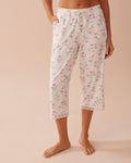 Tulip Print Super Soft Capris | La Vie en Rose KSA