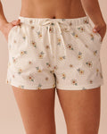 Honeycomb Print Cotton Pajama Shorts | La Vie en Rose KSA