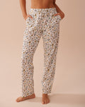 Sunflower Print Cotton Pajama Pants | La Vie en Rose KSA