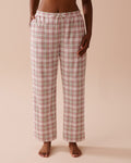 Multicolour Plaid Cotton Pajama Pants | La Vie en Rose KSA