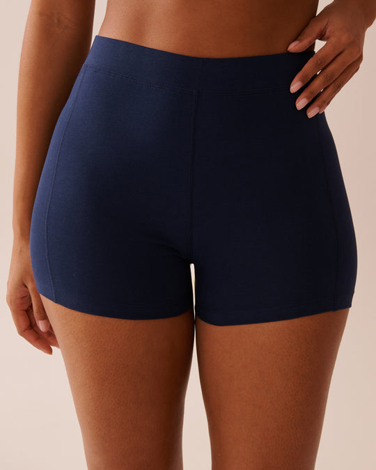 Cotton Biker Style Pajama Shorts