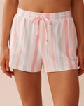 Multistripe Super Soft Pajama Shorts| La Vie En Rose KSA