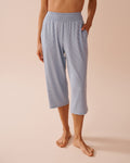 Blue Stripe Super Soft Pajama Capris| La Vie En Rose KSA