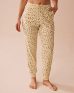 Ditsy Floral Print Ribbed Pants| La Vie En Rose KSA