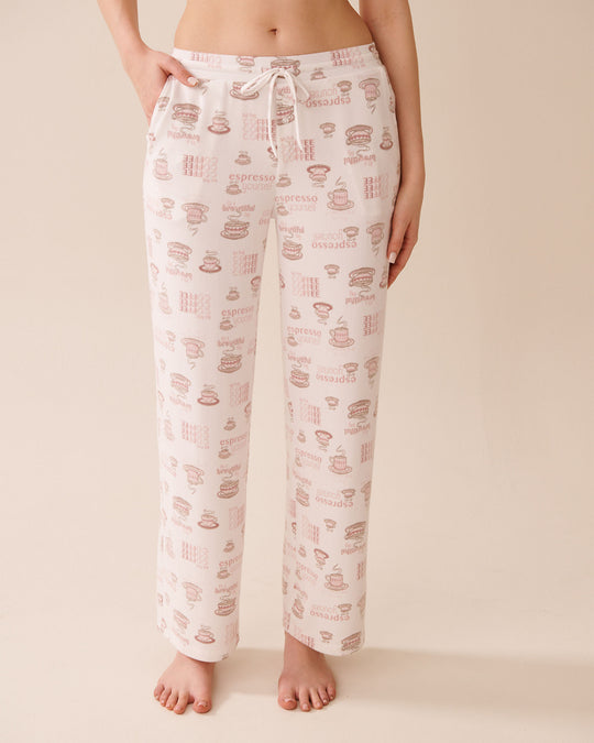 Espresso Print Recycled Fibers Pajama Pants