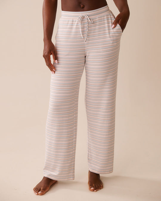Pastel Stripe Recycled Fibers Pajama Pants