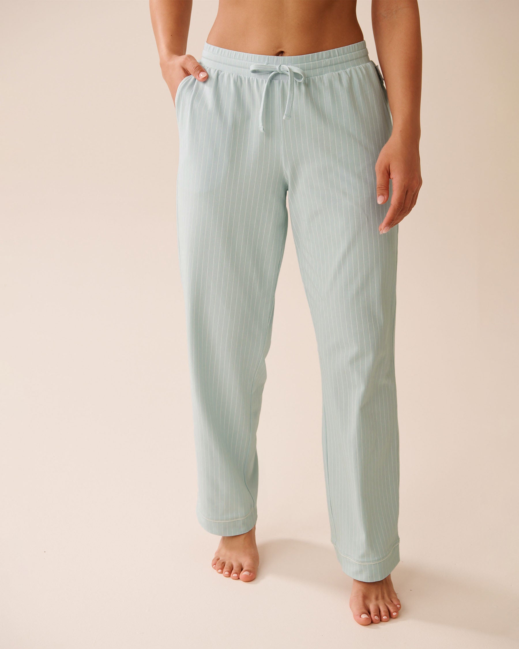 Cotton Pajama Pants Blue| La vie en Rose KSA