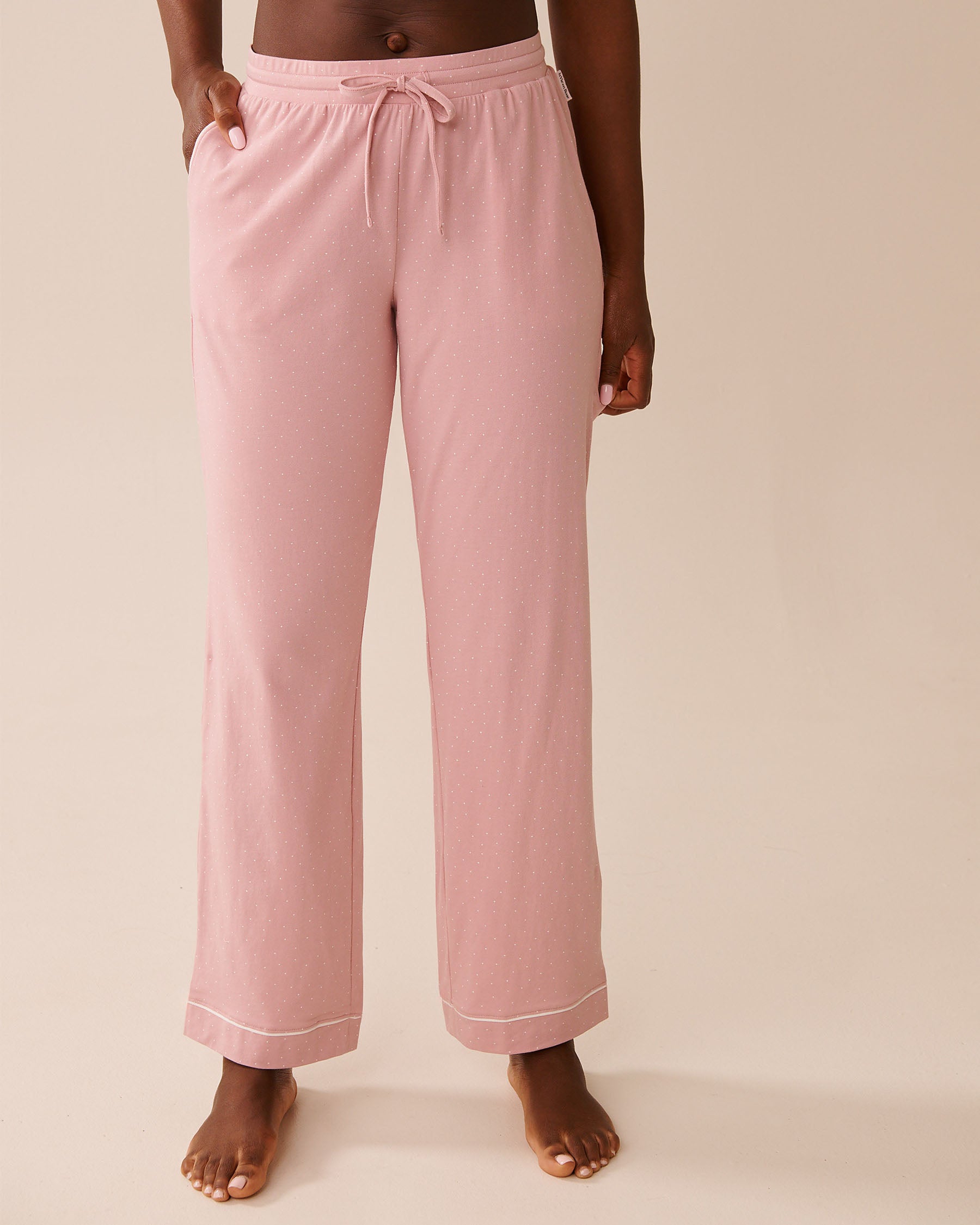 Cotton Pajama Pants Pink| La vie en Rose KSA