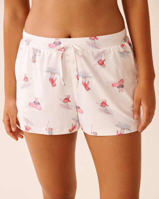Après-Ski Print Super Soft Pajama Shorts