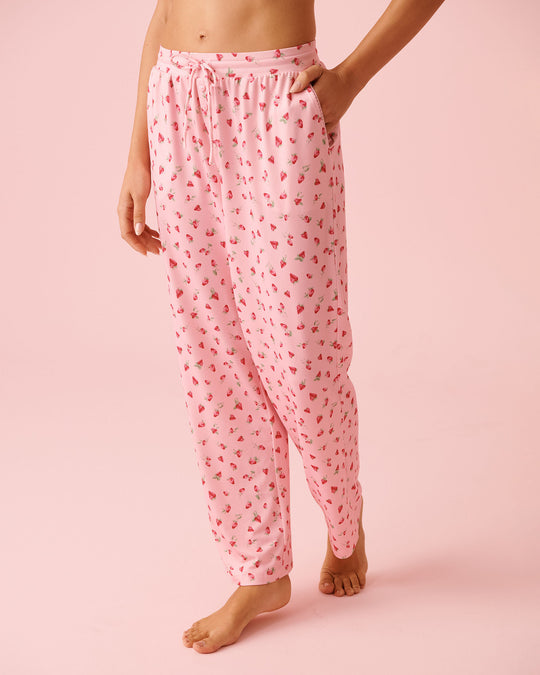Strawberry Print Super Soft Pajama Pants