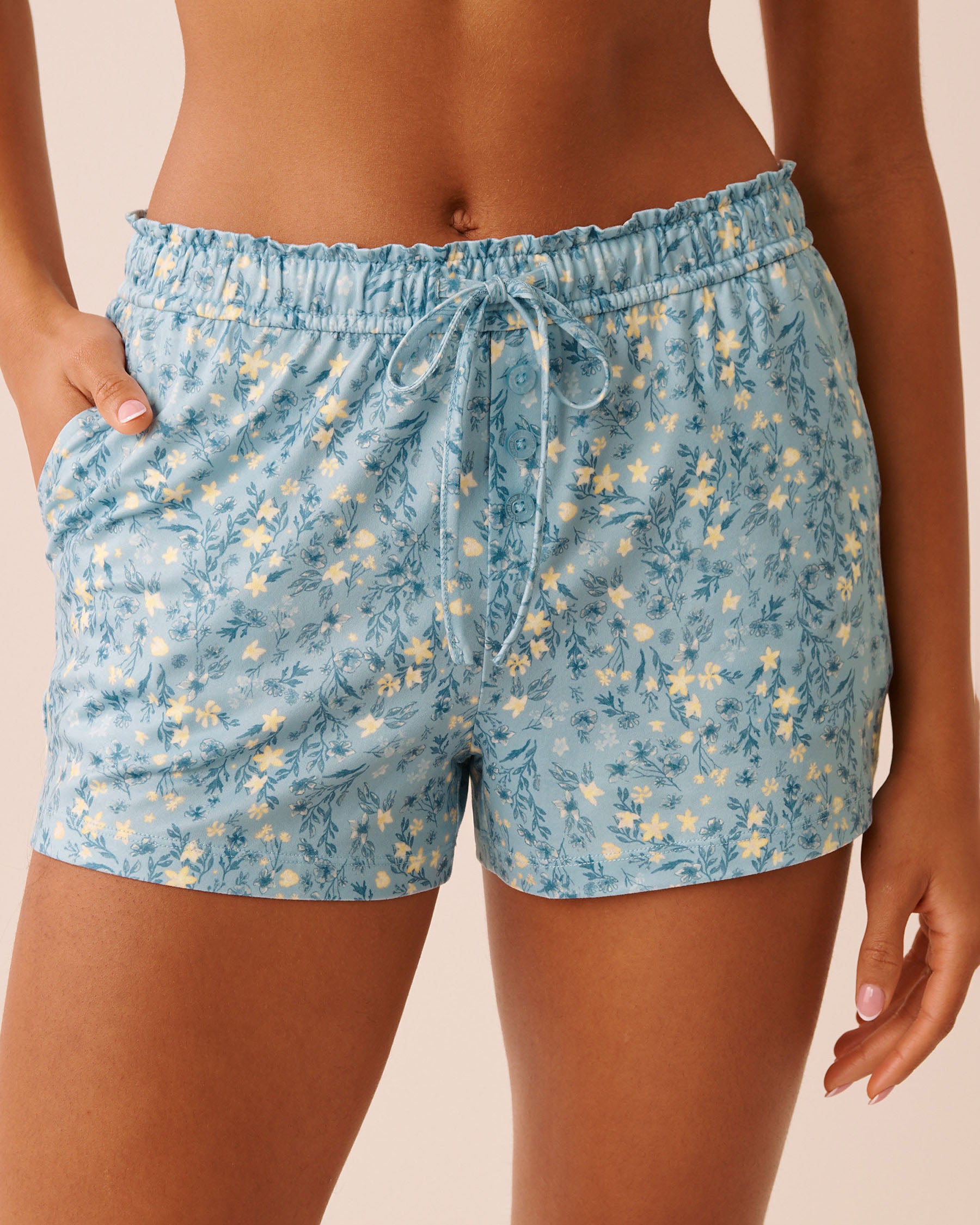 Ditsy Floral Print Super Soft Pajama Shorts | La Vie en Rose KSA