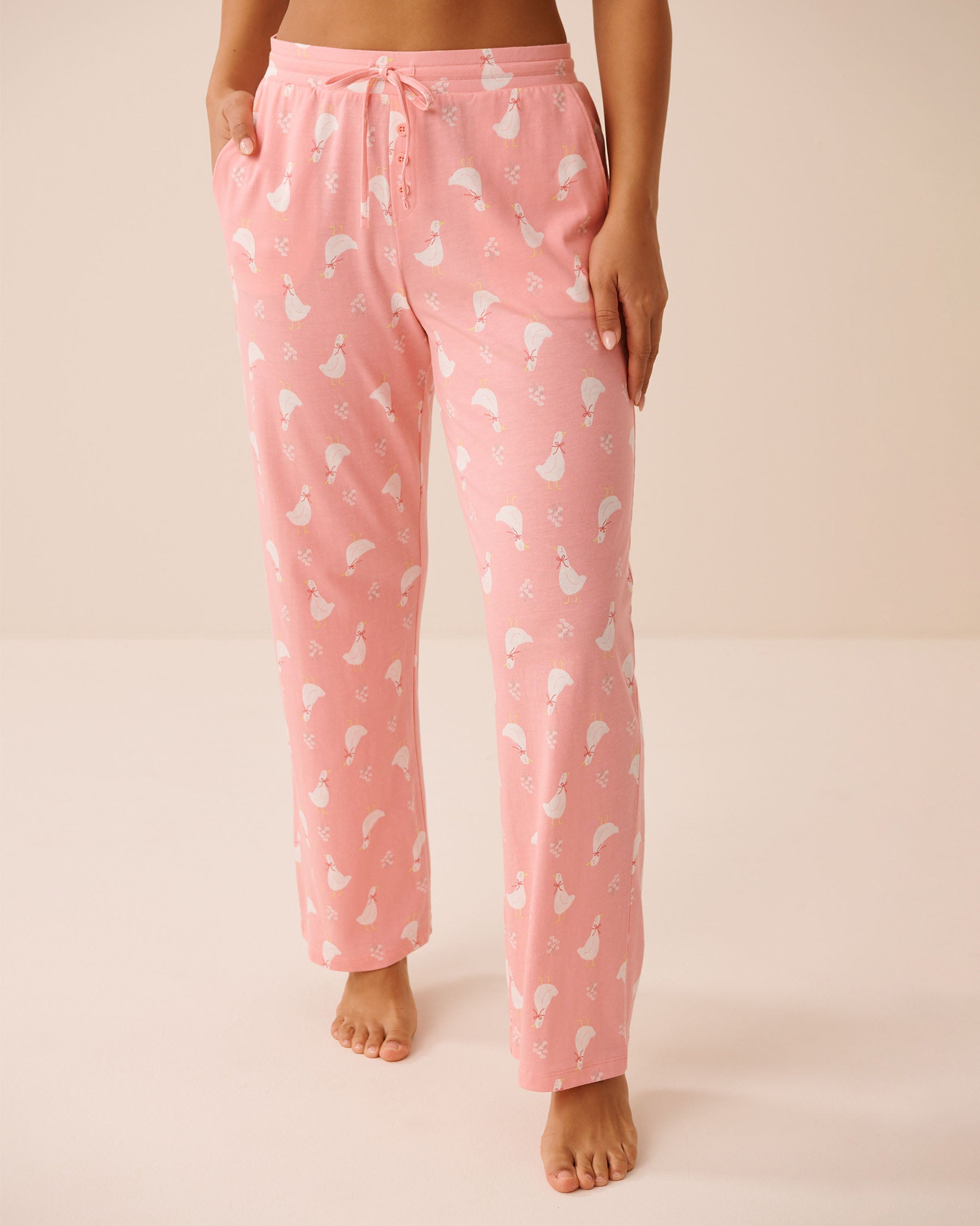Goose Print Pajama Pants | La Vie en Rose KSA