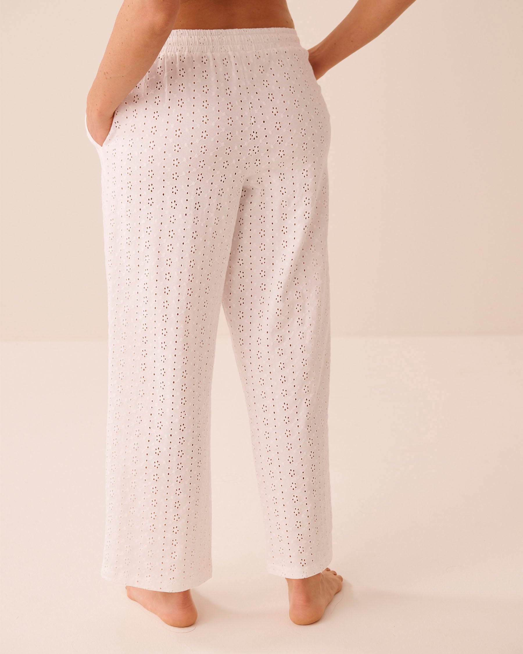 Cotton Eyelet Pajama Pants SS26