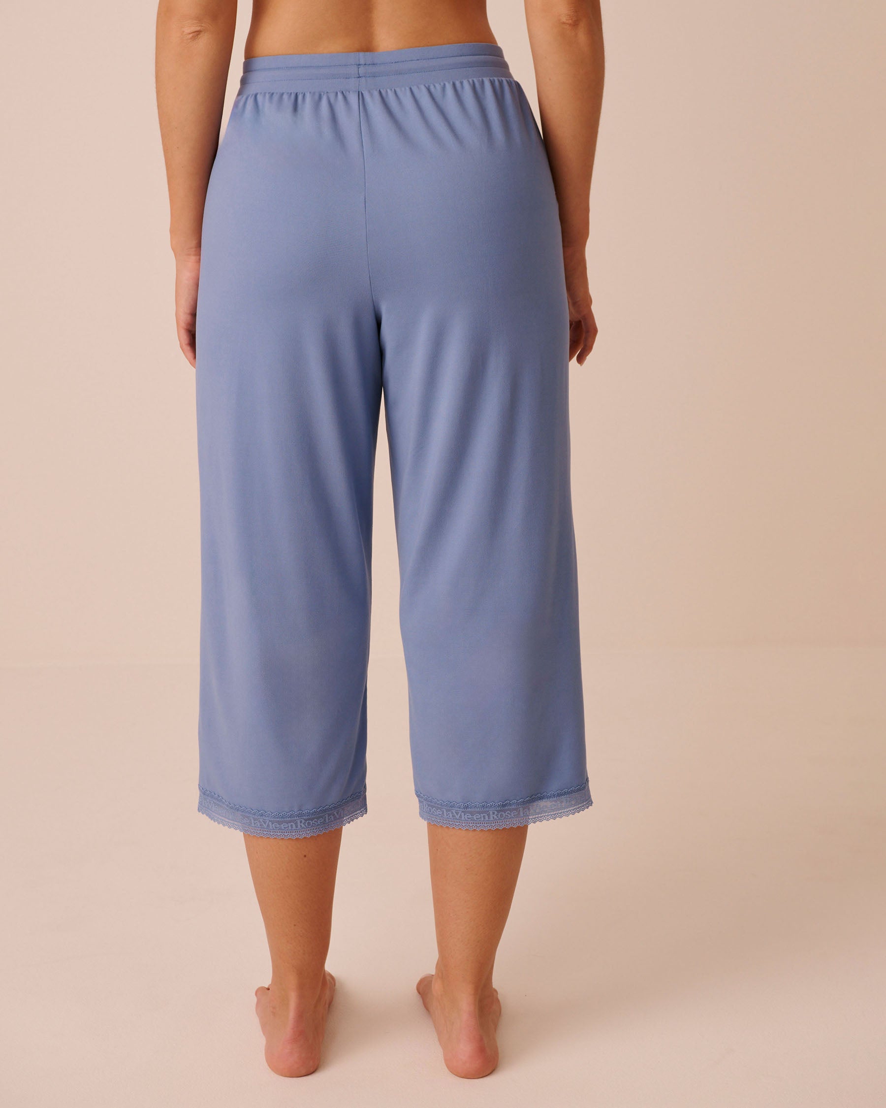 Logo Lace Trim Super Soft Pajama Capris SS26