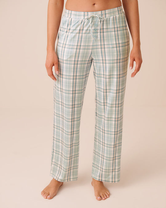 Blue Plaid Super Soft Pajama Pants
