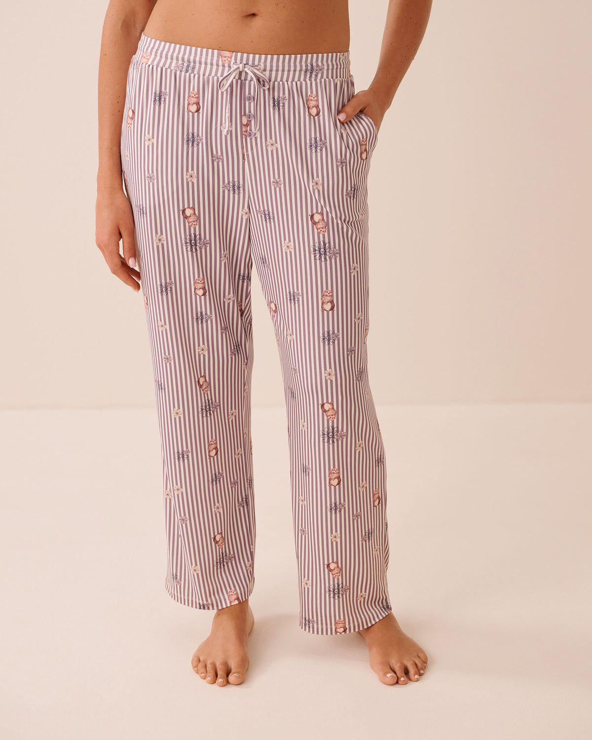 Groundhog Print Super Soft Pajama Pants | La Vie en Rose KSA