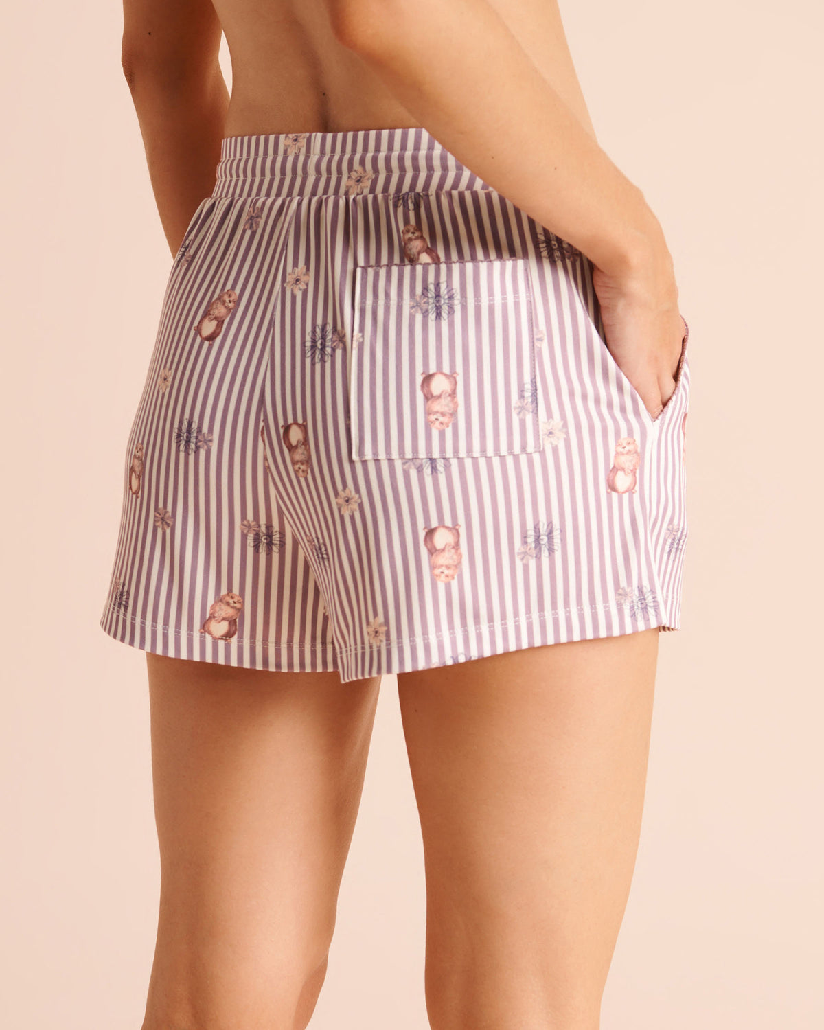 Groundhog Print Super Soft Pajama Shorts AW26