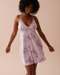 Lilac Rose Print Super Soft Nightie | La Vie en Rose KSA